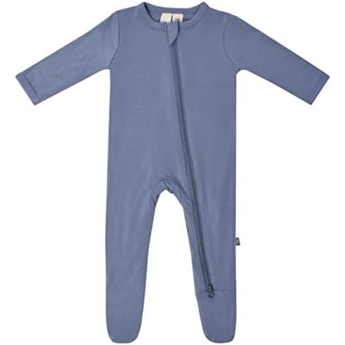 KYTE BABY Infant and Toddler Dual Zipper Footie, Ultra-Soft Rayon Made From Bamboo, Boys and Girls Clothing