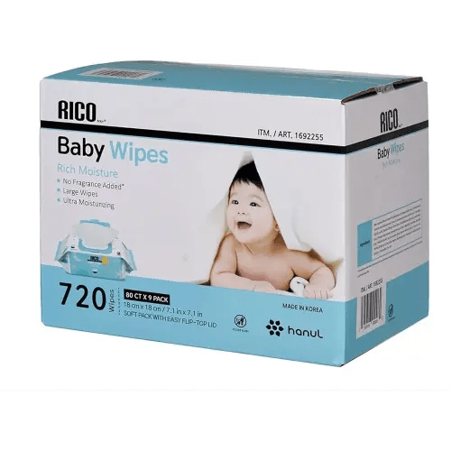 Rico Baby Wipes, 720-count