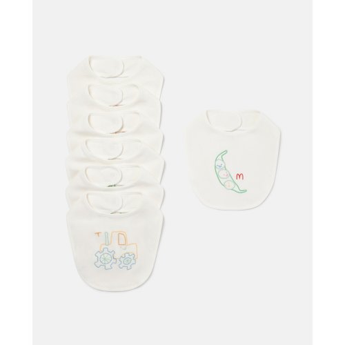 Embroidered Bib Set of 7