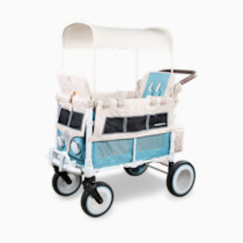 WonderFold Wagon VW Edition Quad Stroller Wagon (2 Seater) - Bondi Blue