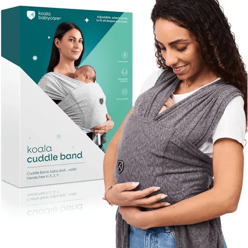 Koala Babycare Baby Carrier Wrap, Easy to Wear As a T-Shirt - Original Baby Carrier Newborn to Toddler - Sling One Size Fits All - Baby Wraps Carrier Up to 22lbs