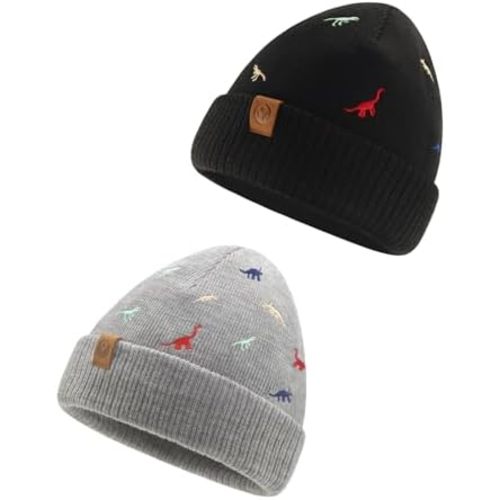 Duoyeree Baby Beanies Toddler Winter Hats Comfortable and Nice Knitted Hats for Boys Girls