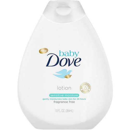 Baby Dove Fragrance Free Lotion, Sensitive Moisture 13 oz (Pack of 3)