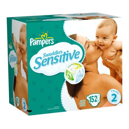 Pampers Swaddlers Sensitive Diapers Size 2 152 Count