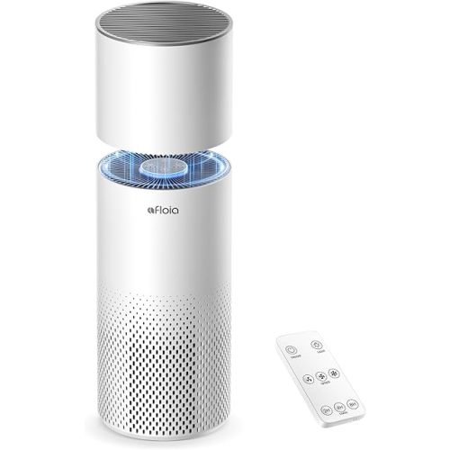 Afloia Humidifier and Air Purifier in One, Air Purifier and Evaporative Humidifier Combo for Home, 24dB Quiet Air Cleaner Remove Pets Dust Dander Hair Allergy Pollen Smoke Smell for Room