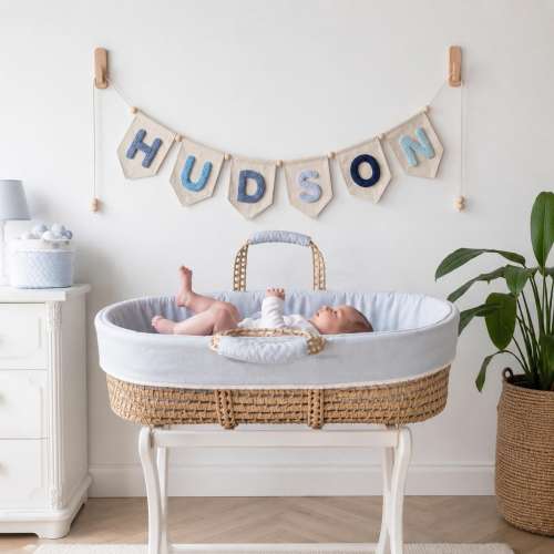 Personalized Yarn Letter Baby Name Banner, Custom Pennant Nursery Garland, Personalized Newborn Shower Gift, Newborn Shower Keepsake Gift