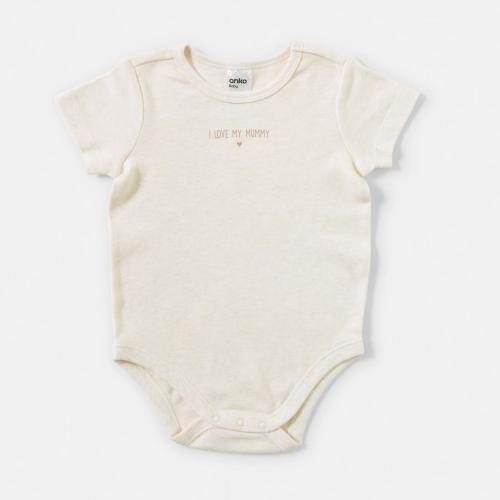 Short Sleeve Placement Print Bodysuit - Kmart