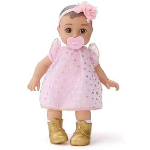 FAO Schwarz 14" Cuddle Baby Doll, Pacifier & Accessories, Brunette Hair