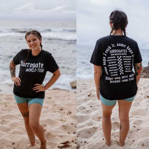 Surrogate World Tour Shirt - Surrogacy Support Shirt - Infertility Awareness Tee - Unisex Surrogacy Apparel - Fertility Journey Gift