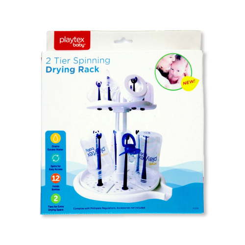 Playtex 2-Tier Spinning Drying Rack Color: white/multi Size: one size