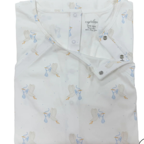Stork Print Labor & Delivery Gown – Caprilina