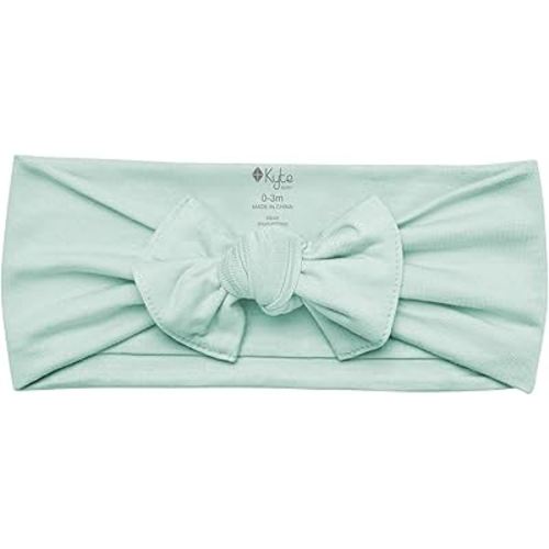 KYTE BABY Rayon Made From Bamboo Bow, (0-3 Months, Sage)