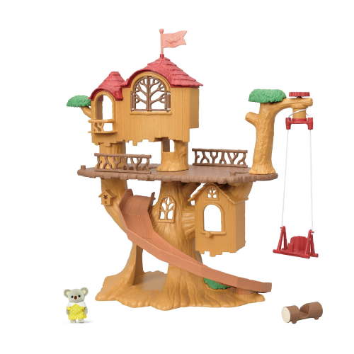 Calico Critters Adventure Treehouse Family Dollhouse Playset with Accessories, Ages 3+