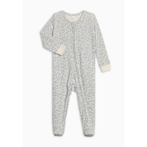 Peyton Zipper Sleeper - Narelle Floral / Ivory + Sea