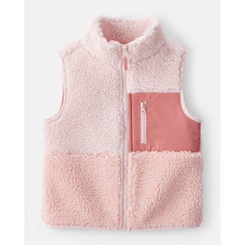 Toddler Girl Fleece Vest - Pink - Carter's | Carter's