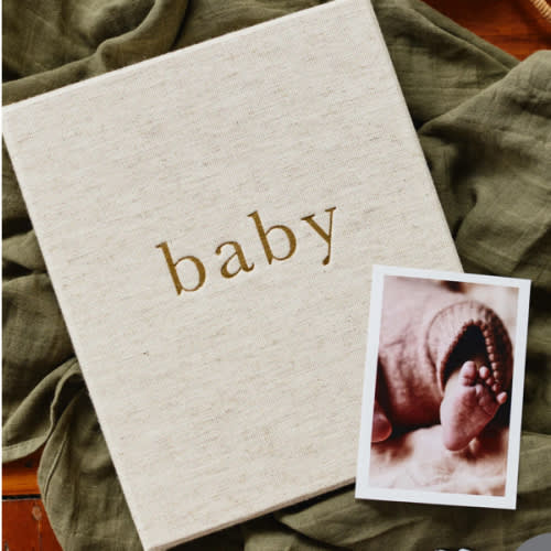 My First Year Baby Journal - Oatmeal - Write To Me US