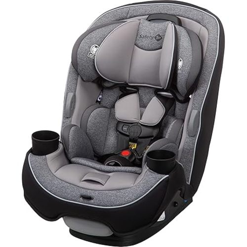 Safety 1st Grow and Go All-in-One Slim Convertible Car Seat, Rear Facing, 5-40 lbs, Forward Facing (30–65 lbs), High Back Booster Seat 40-100 pounds, Shadow
