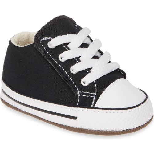 Baby Chuck Taylor® All Star® Cribster Canvas Crib Shoe, Black/ Natural Ivory/ White