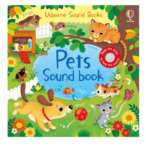 Pets Sound Book: A Delightfully Tactile and Illustrated Book About Cats and Dogs for Children (Ages 3-5)