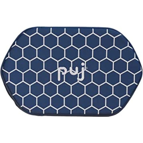 Puj - Navy Honeycomb Pad Bath Kneeler Pad for Kneeling, Extra Comfortable Kneeling Pad, Baby Bath Cushion with Hanging Loop, Stylish Baby Bath Essentials, 17.5 x 11.75 x 1.75 inches