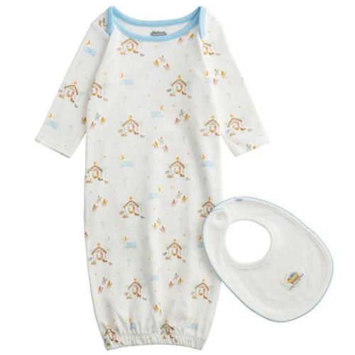 Nativity Baby Sleeper Gown Set