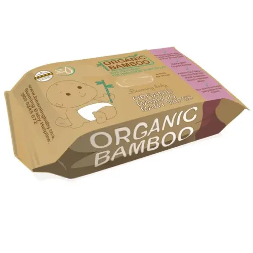 Beaming Baby Organic Bamboo Baby Wipes- 80 Pack - Organic Bunny