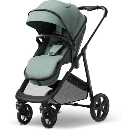 Mompush Wiz 2 in 1 Baby Stroller with Bassinet Mode, Convertible Infant Stroller for Newborn and Toddler with Reversible Seat and Large UPF 50+ Canopy