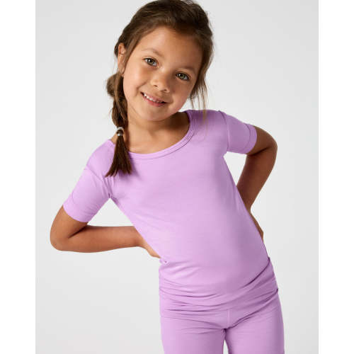 Soft Wisteria Two-Piece Short Sleeve & Shorts Pajama Set