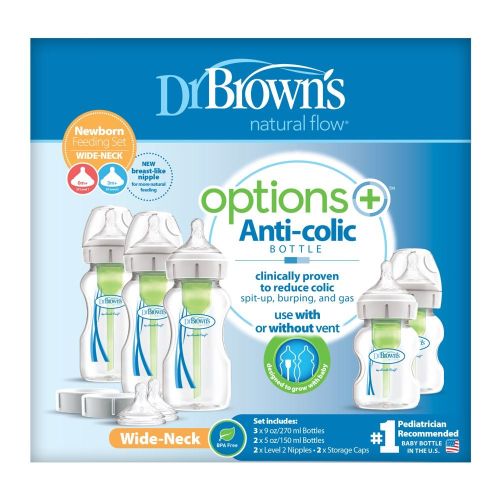 Dr Browns Options+ Wide Neck Newborn Feeding Set