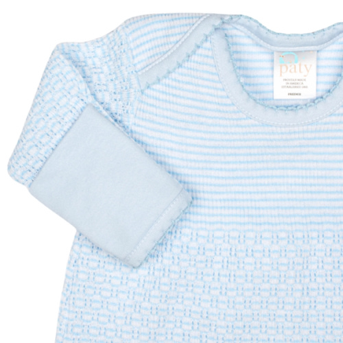 Solid Color Overlap Shoulder Gown with Pima Trim