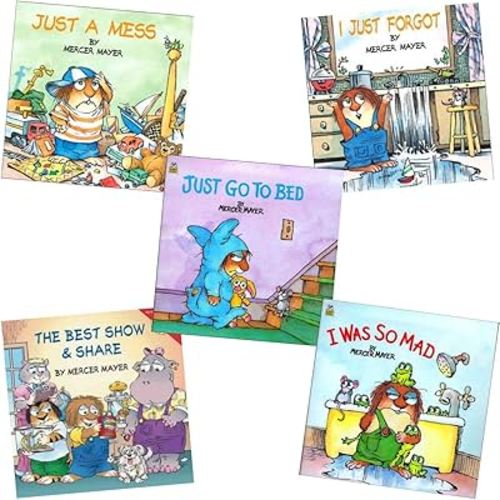Little Critter Set of 5 Paperbacks Includes I Was so Mad, I Just Forgot, Just Go to Bed, Just a Mess, & the Best Show & Share