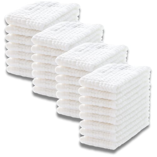 Pack Of 24 Cotton Muslin Extra Large Burp Cloths For Baby – Cozy Stroller