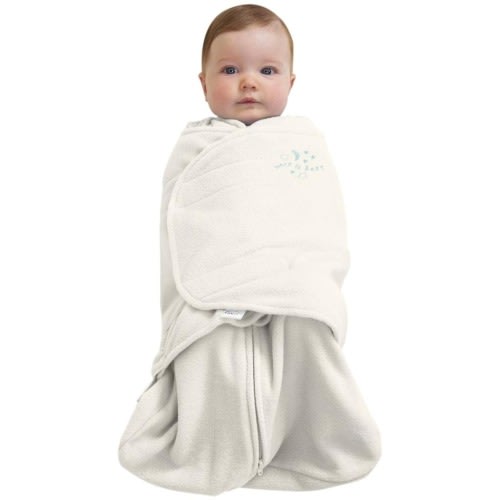 Halo SleepSwaddle Micro-Fleece Wearable Blanket in Cream (Newborn)