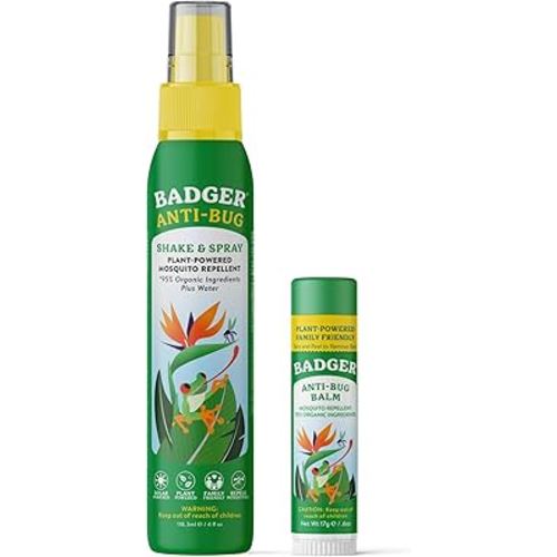 Badger Bug Repellent Travel Stick, Organic, DEET-Free, Family-Friendly