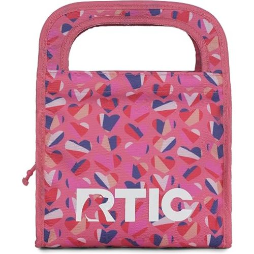 RTIC Ice Lunch Bag, Freezable for Women and Men, Reusable Durable Fabric, Cooler Lunch Bags for On The Go Meals, Commuters