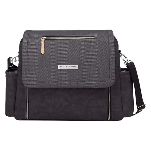 Petunia Pickle Bottom Boxy Backpack Deluxe, Diaper Bag for Parents, Stylish Baby Bag, Spacious Backpack, On-The-Go Moms, Carbon Cable Stitch