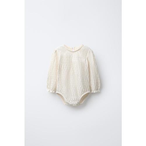 LACE BODYSUIT - Ecru | ZARA United States