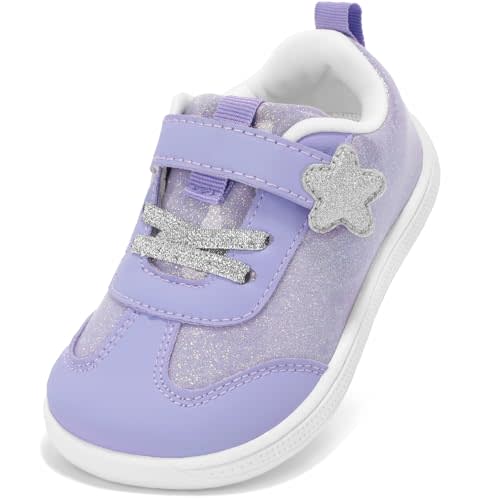 STQ Toddler Girls Boys Wide Toe Barefoot Shoes Kids Walking Tennis Comfort Sneakers Lightweight Breathable Gym Shoe