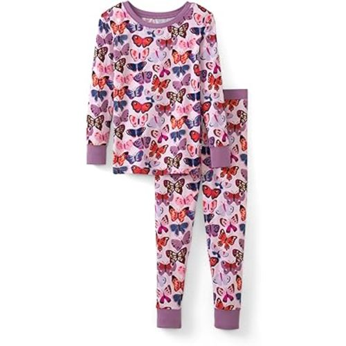 Little Sleepies Two-Piece Pajama Set for Boys & Girls, Soft Viscose from Bamboo Toddler Pajamas for Kids, Family Matching PJs