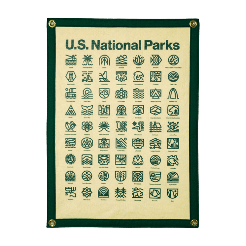 National Parks Camp Flag | Steve Wolf x Oxford Pennant