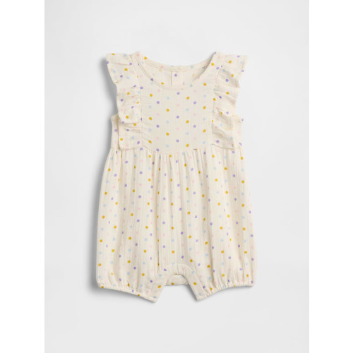 Baby Gauze Ruffle Romper