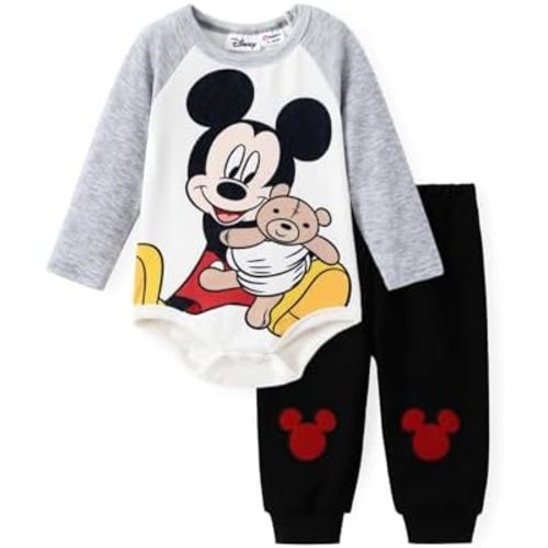 Disney Winnie the Pooh Yoda Minnie Mouse Creeper Bodysuits Baby Girl/Boy Organic Cotton Long Sleeve Fall Outfits 0-18 Months