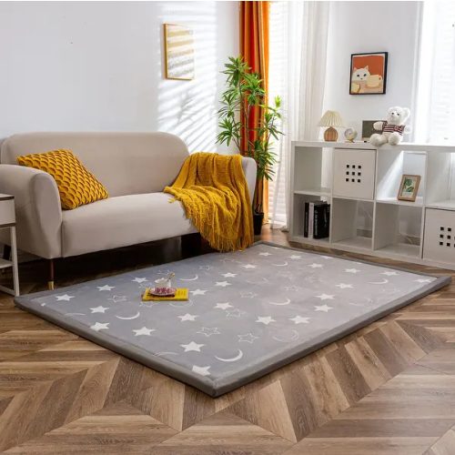 Memory Foam Soft Padded Baby Play Mats Area Rug with Non-Slip Bottom
