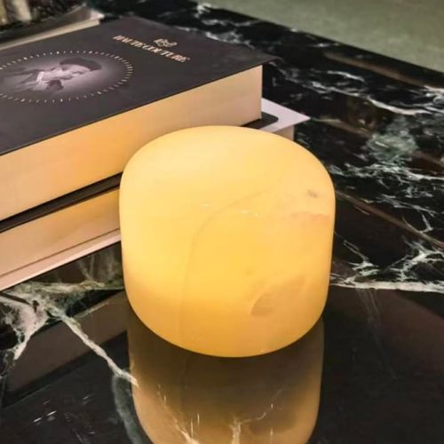 Marble Lamp Night Light Touch Bedside Table Lamp for Bedroom,Type-C Rechargeable Small Desk Bedside Small Lamps,Eye Caring Dimmable LED Ambient lamp (Art Deco)