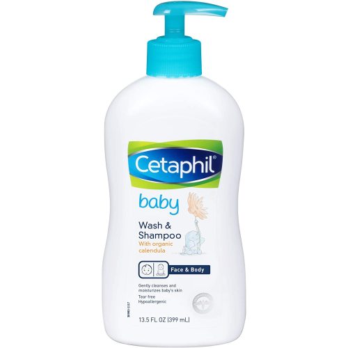 Cetaphil Baby Wash & Shampoo with Organic Calendula |Tear Free | Paraben, Colorant and Mineral Oil Free&nbsp; | 13.5 Fl. Oz - 13.5 Fl Oz (Pack of 1)