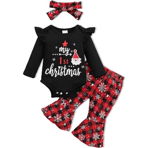 Baby Girl Clothes Newborn Infant Outfits Cute Summer Clothes Spring Romper Set+Hat+Headband