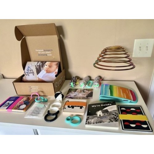 Lovevery Looker 0-2 Months Kit New In Box Baby High Contrast BONUS BOOK!