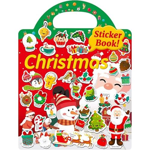 Benresive Reusable Sticker Book for Toddlers, Travel Stickers for Kids