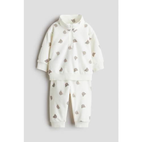 2-PIECE SET - WHITE BEARS 3M