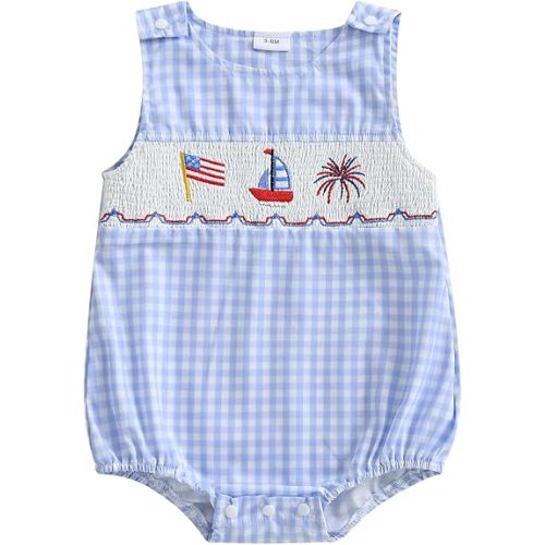 Kuriozud Unisex Newborn Baby Boy Girl Summer Clothes Sleeveless Bubble Romper Jumpsuit Overall Shorts Infant Clothing